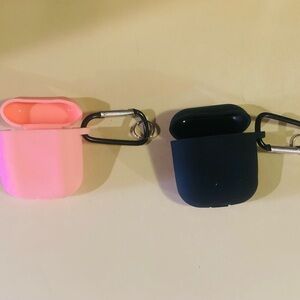 Wireless Earbud Cases - Pink and Black